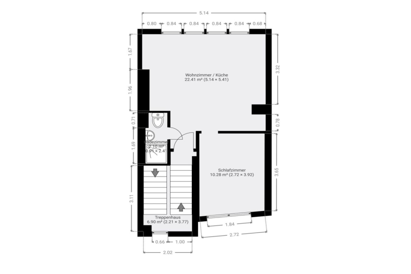 Grundriss Skizze 3.OG