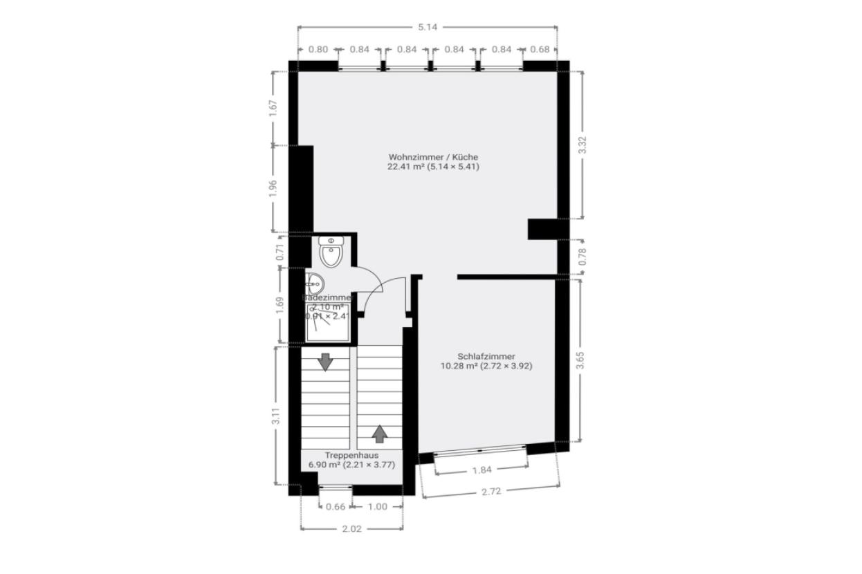 Grundriss Skizze 3.OG
