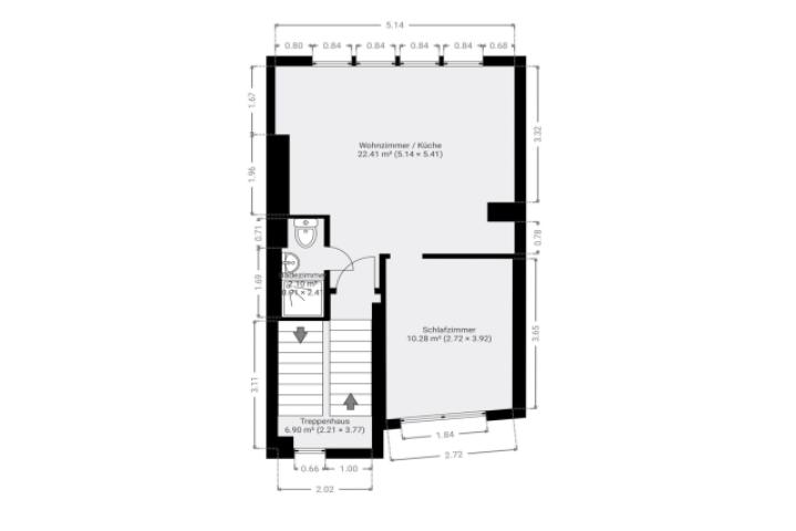 Grundriss Skizze 3.OG