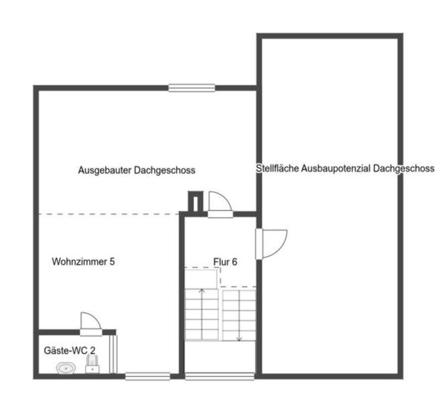Grundriss Skizze 1.OG