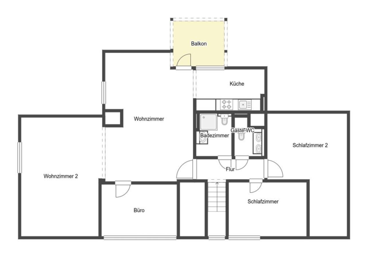 Grundriss Skizze 3. Etage