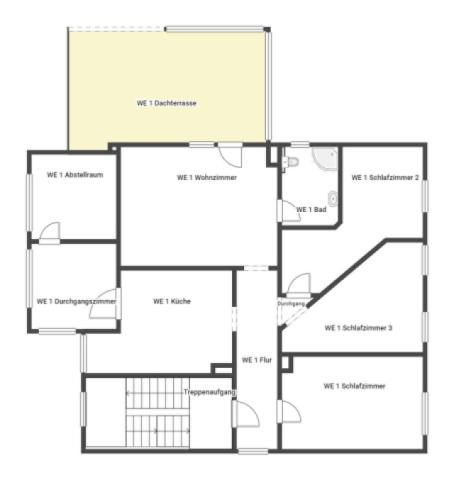 Skizze 1. Etage