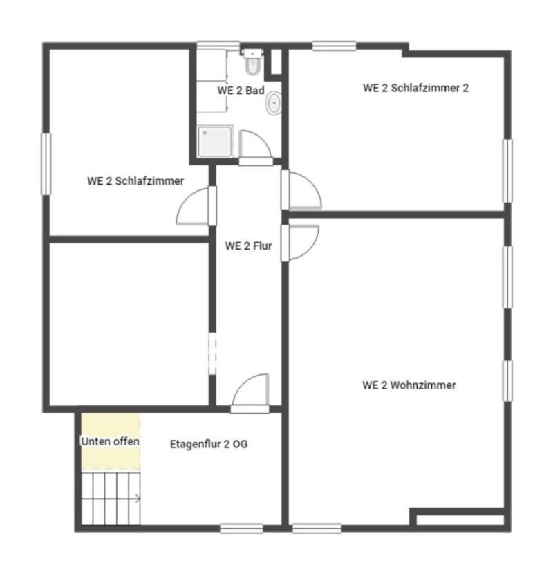 Skizze 2. Etage