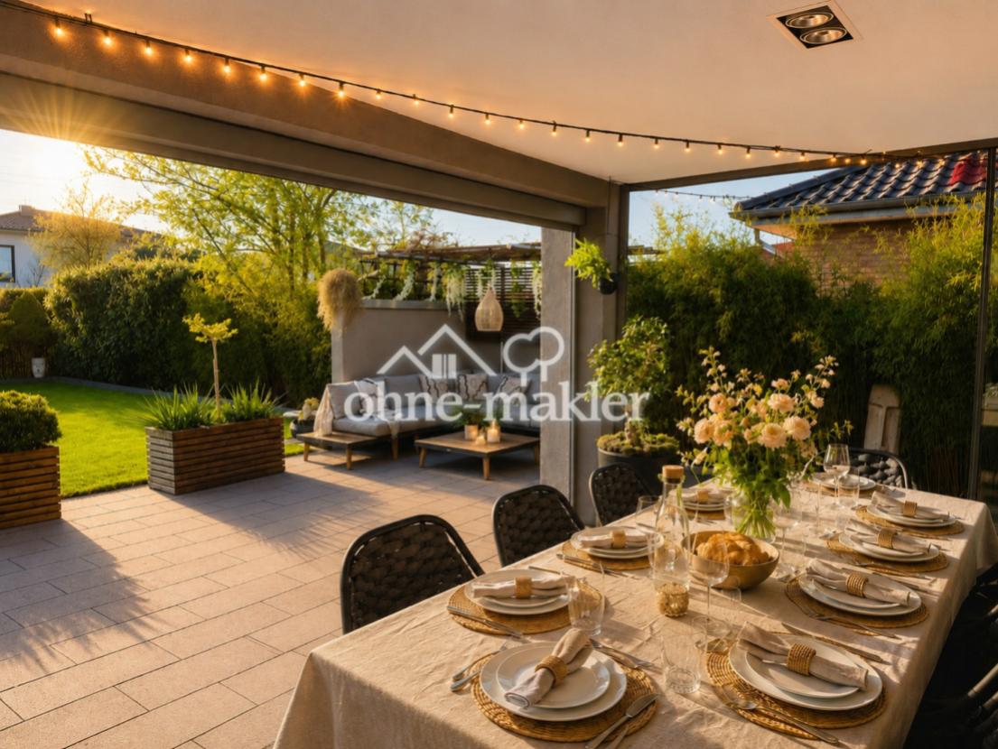 Gartenlounge im Westen