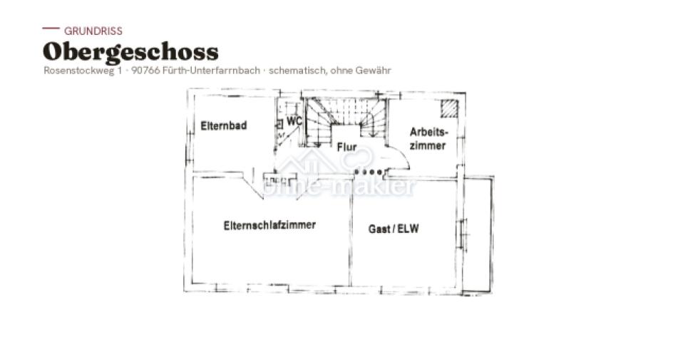 Grundriss Obergeschoss
