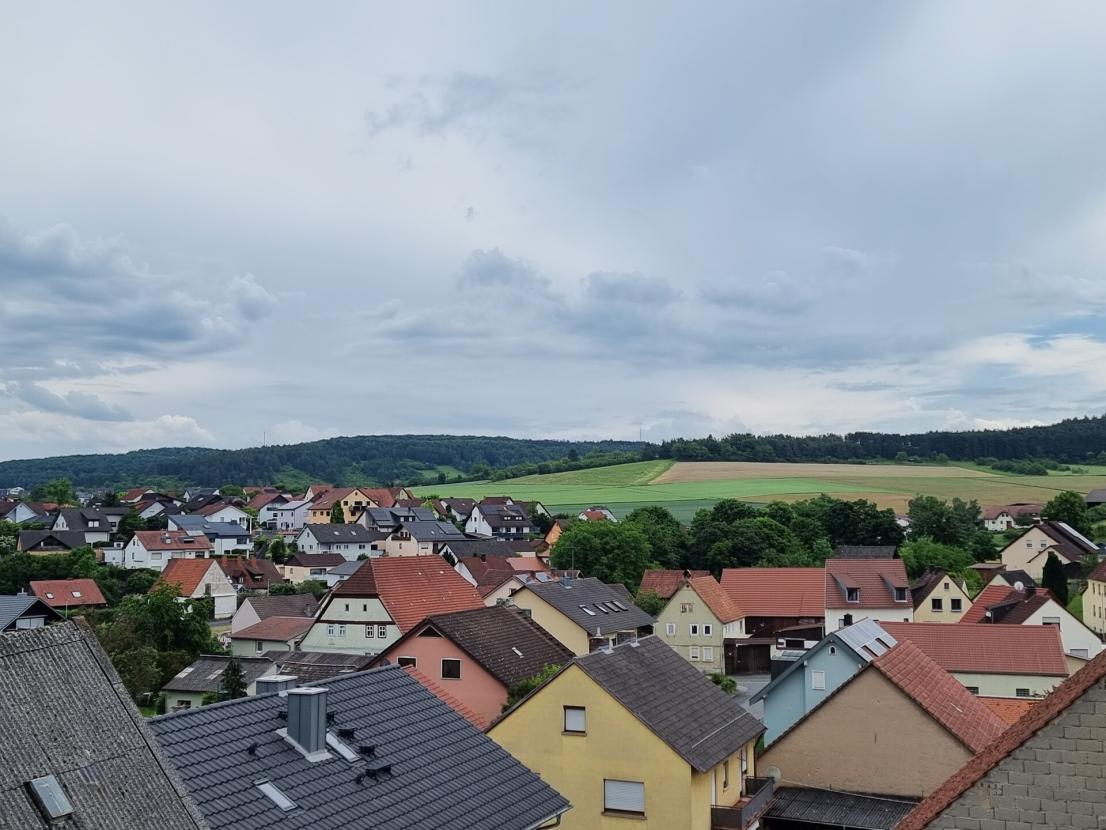 Blick vom Balkon