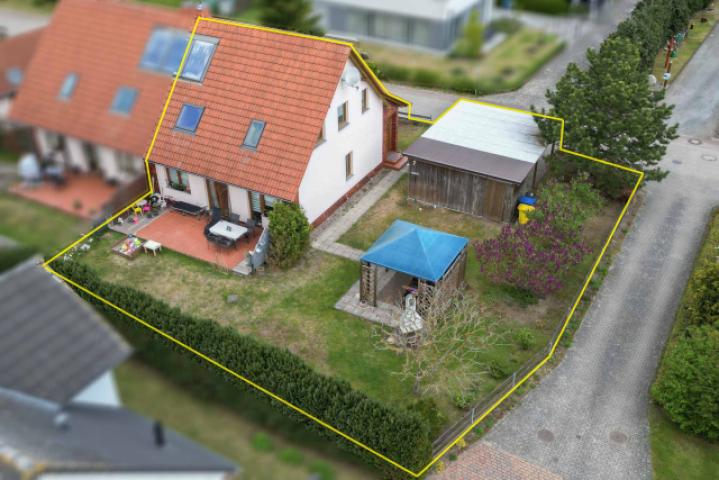 Luftaufnahme Garten Hinterhaus
