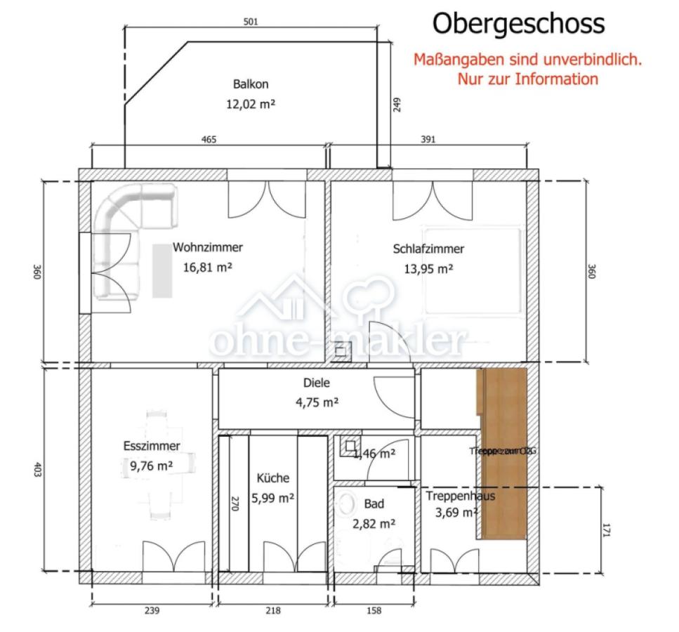 Grundriss Obergeschoss