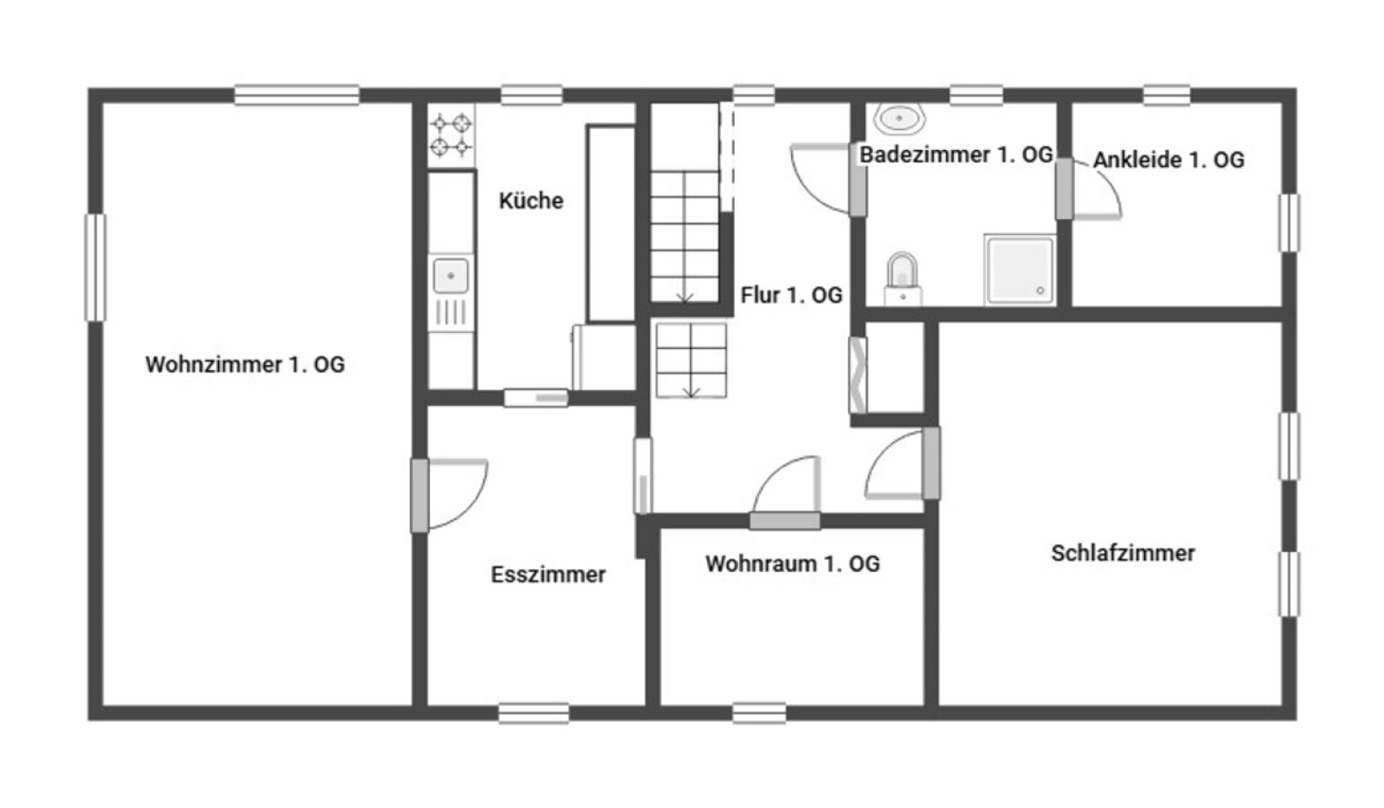 Grundriss Skizze OG