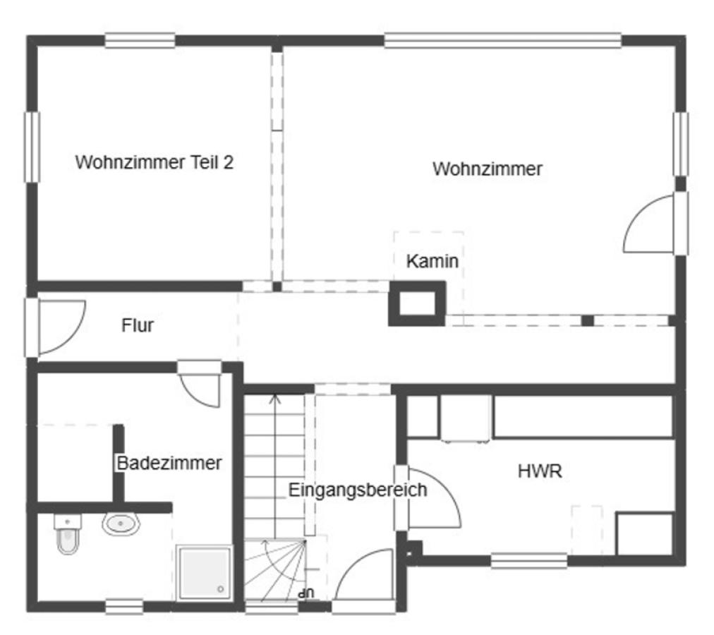 Grundriss EG Haupthaus