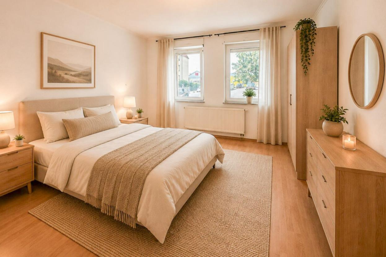 Schlafzimmer KI-generiert