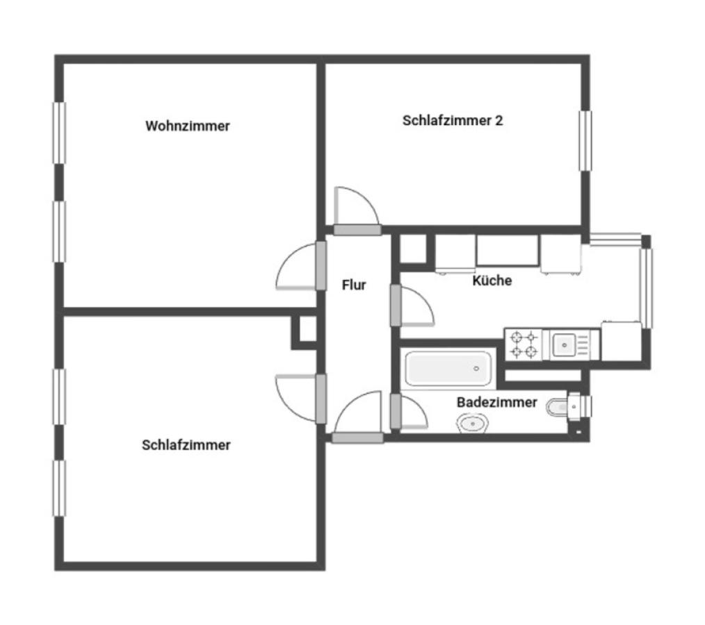 Grundriss Skizze