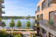 Blick vom Balkon auf die Weser