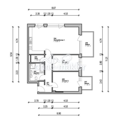Grundriss 3. OG