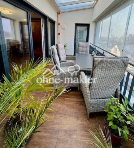 Überdachte Dachterrasse
