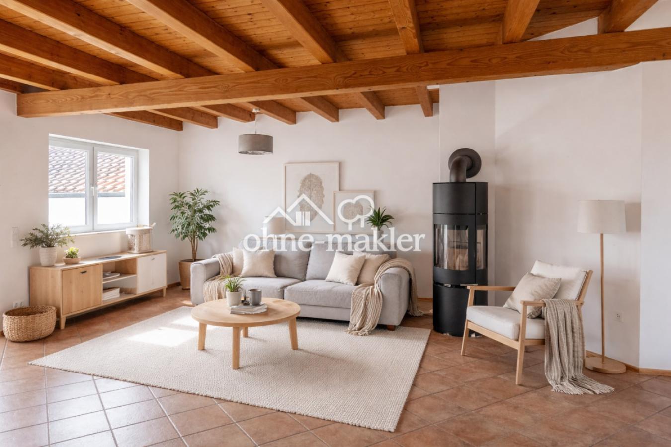 Wohnzimmer mit KI generiert