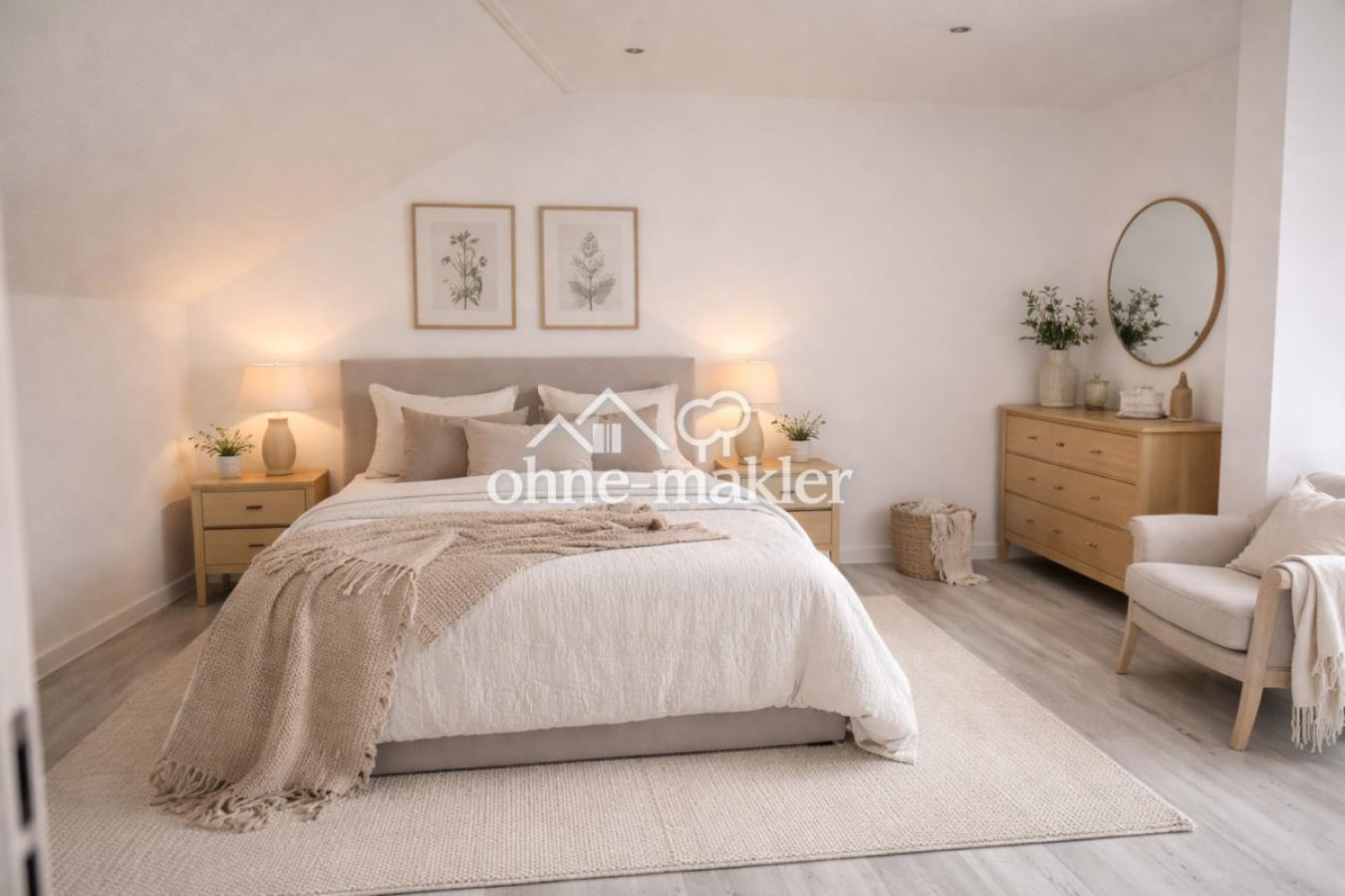 Schlafzimmer mit KI generiert
