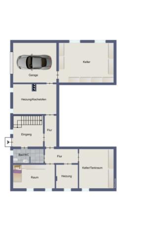 Grundriss Souterrain/Untergeschoss EG