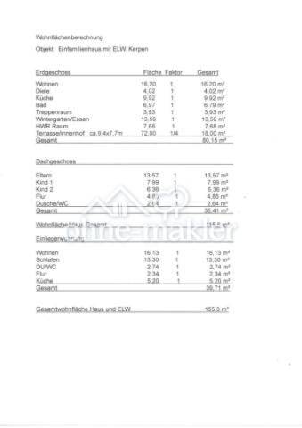 Wohnflächenberechnung