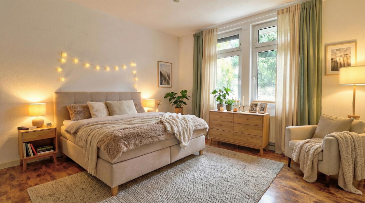 So könnte es aussehen: Schlafzimmer