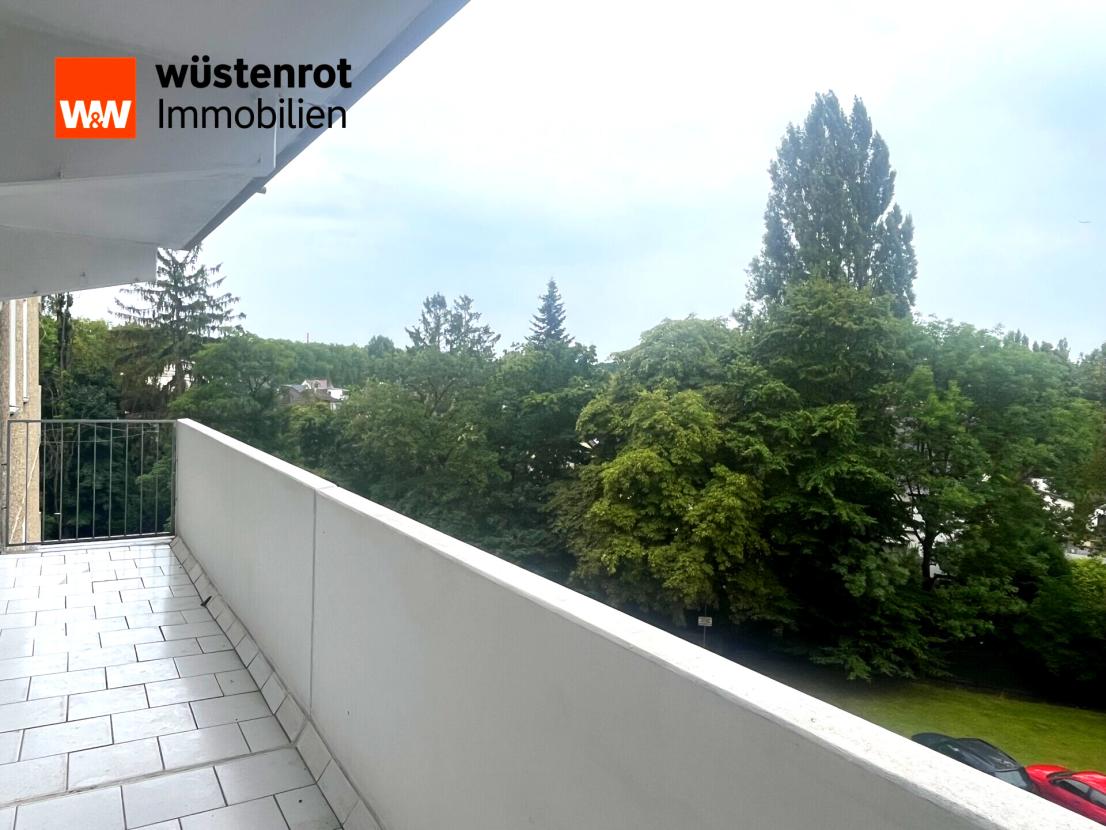Blick vom Balkon