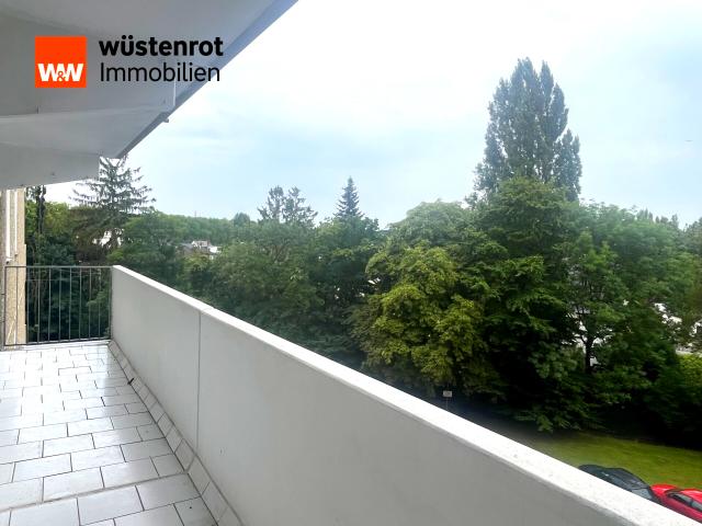Blick vom Balkon