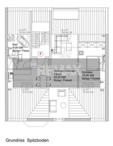 Grundriss Spitzboden 