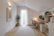 Visualisierung Einrichtungsidee - Schlafzimmer 2 (OG) 