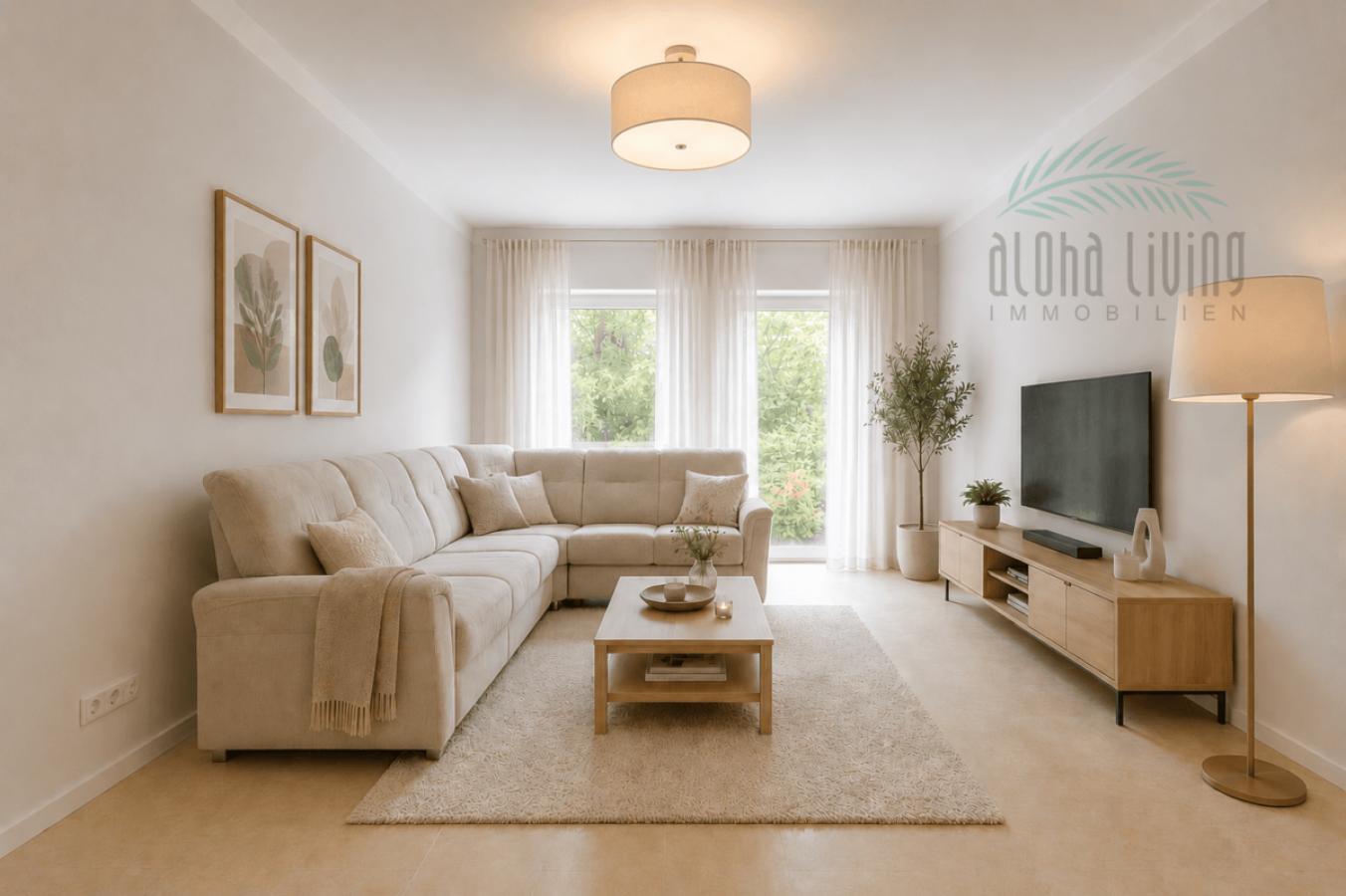 Visualisierung Einrichtungsidee - Wohnzimmer (Einliegerwohnung EG) 