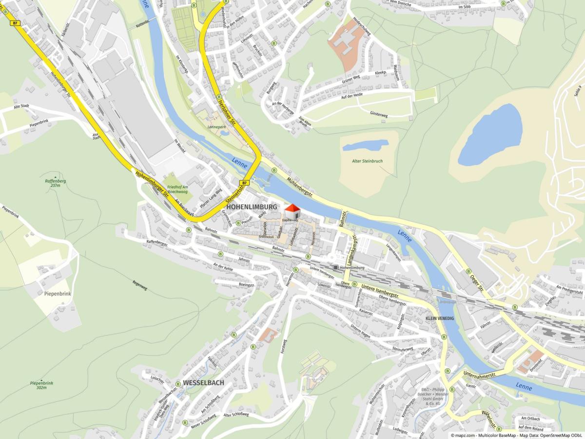 Geolyzer Kartenausschnitt