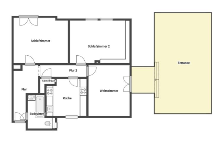 Grundriss Skizze 1. OG Rechts