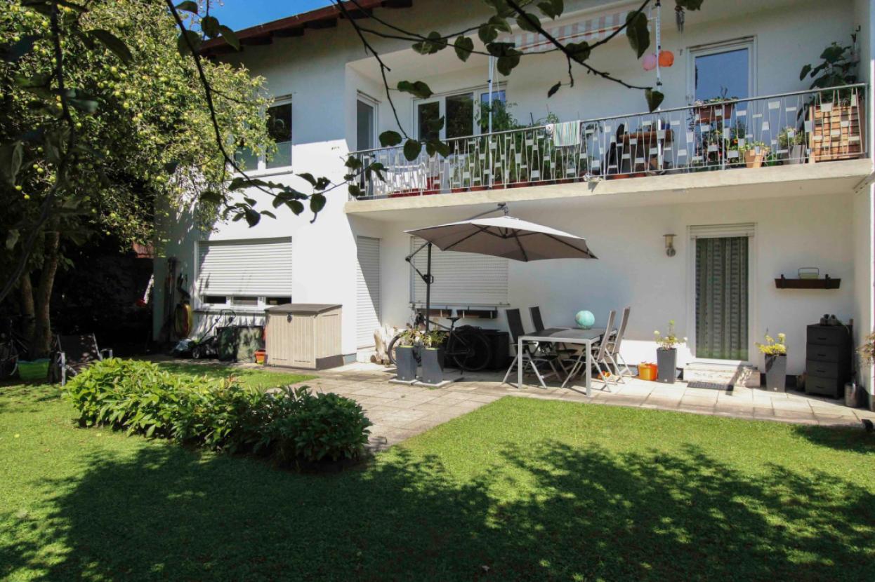 Blick auf Terrasse