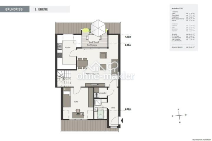Grundriss 1. Ebene