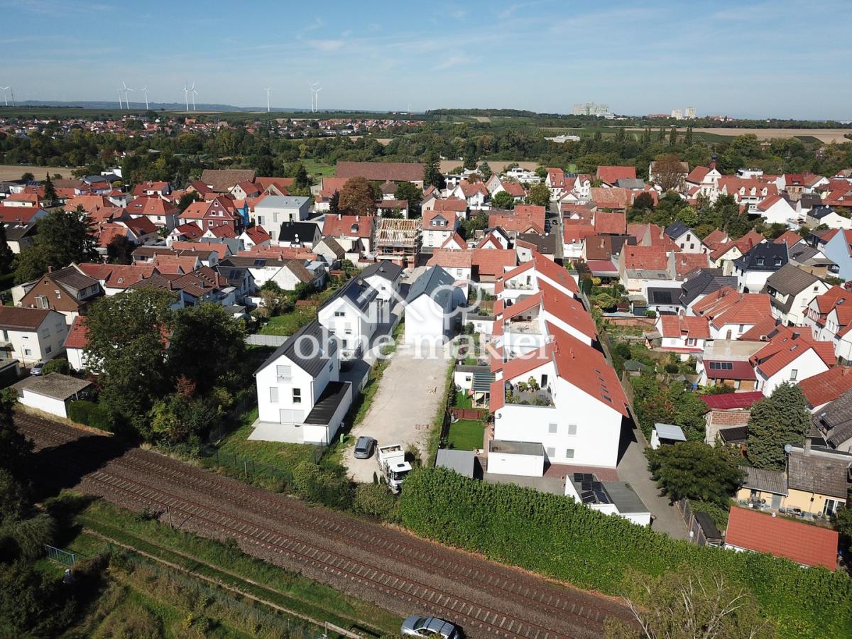 Blick auf Bauplatz