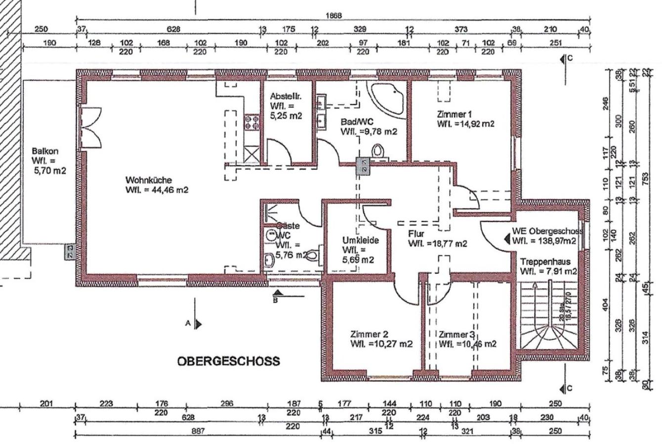 Grundriss Obergeschoss
