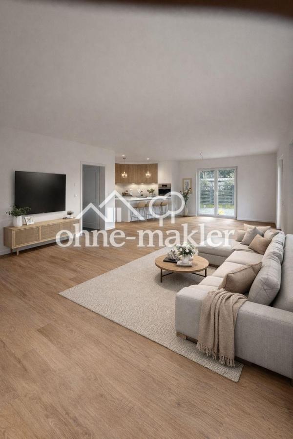 Wohnzimmer mit KI gearbeitet
