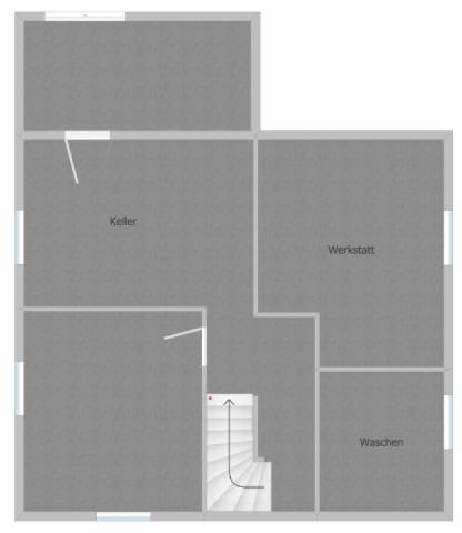 Grundriss Keller - nicht maßstabsgetreu 