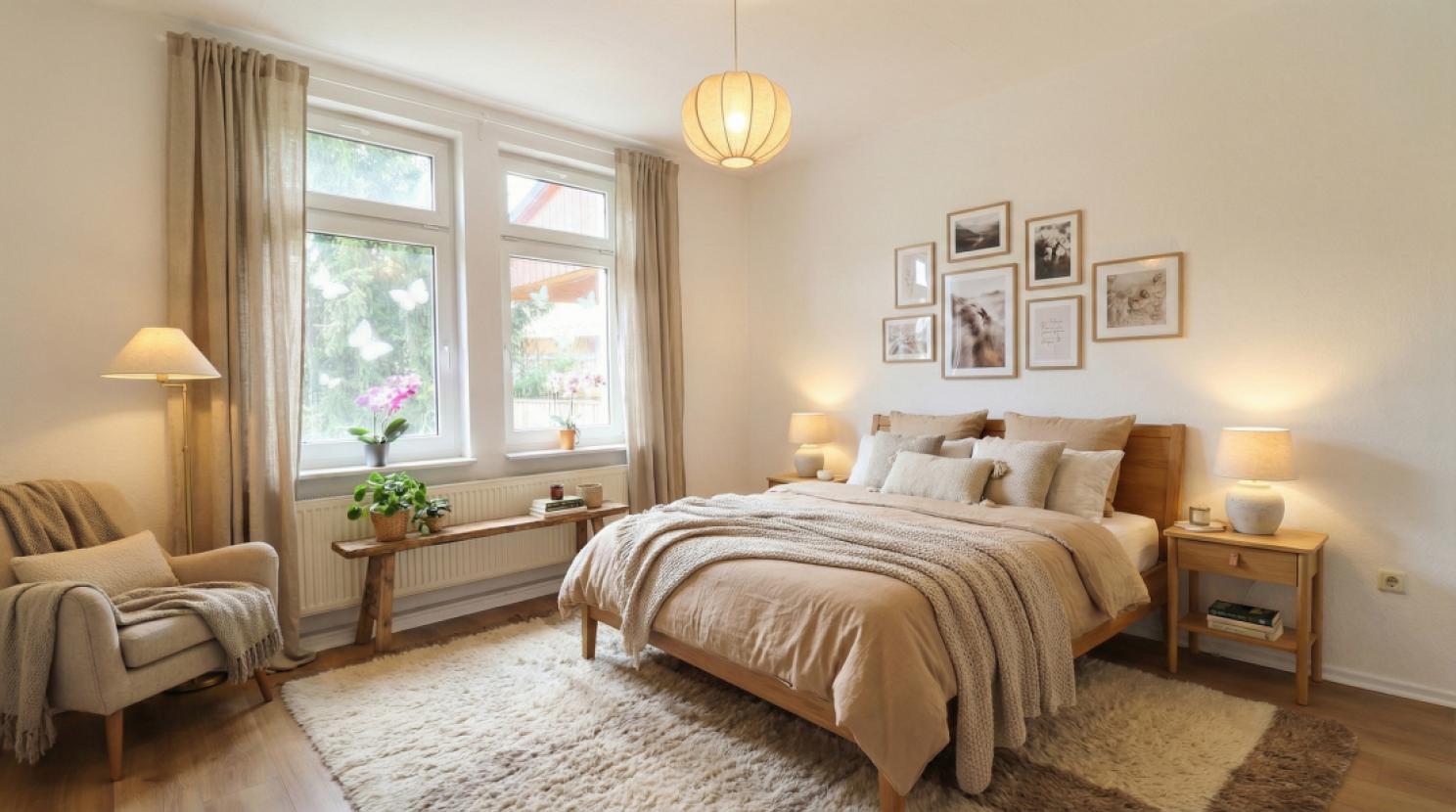 So könnte es aussehen: Schlafzimmer