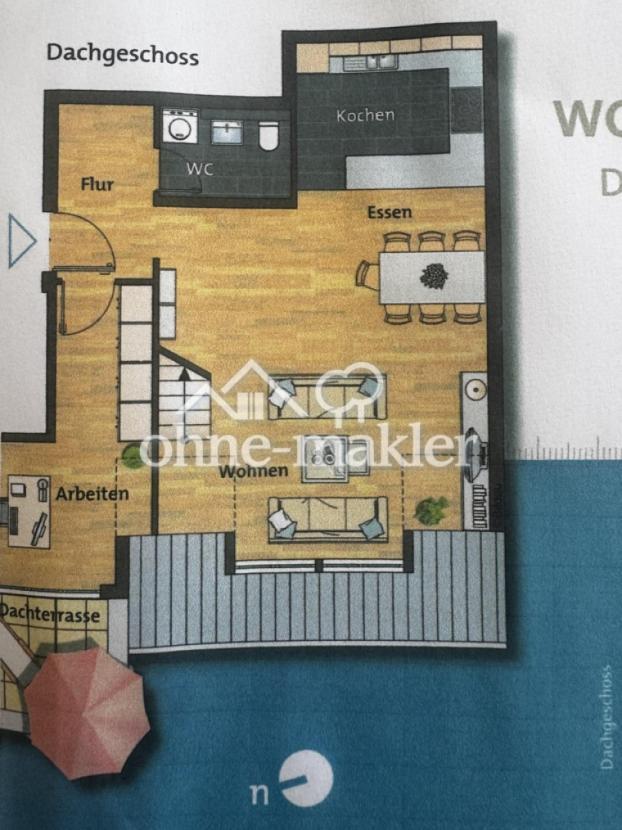 Grundriss untere Etage (3.St.)