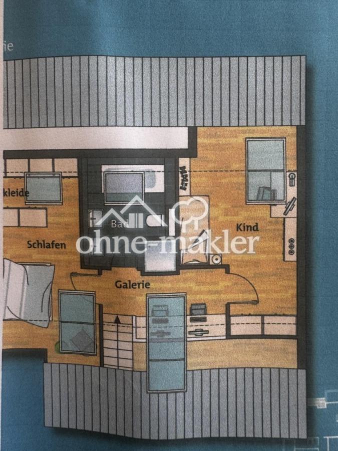 Grundriss obere Etage Galerie