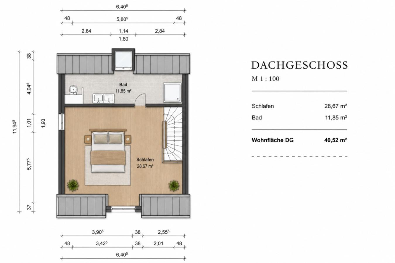 Grundriss Dachgeschoss