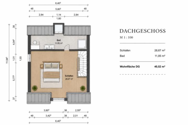 Grundriss Dachgeschoss
