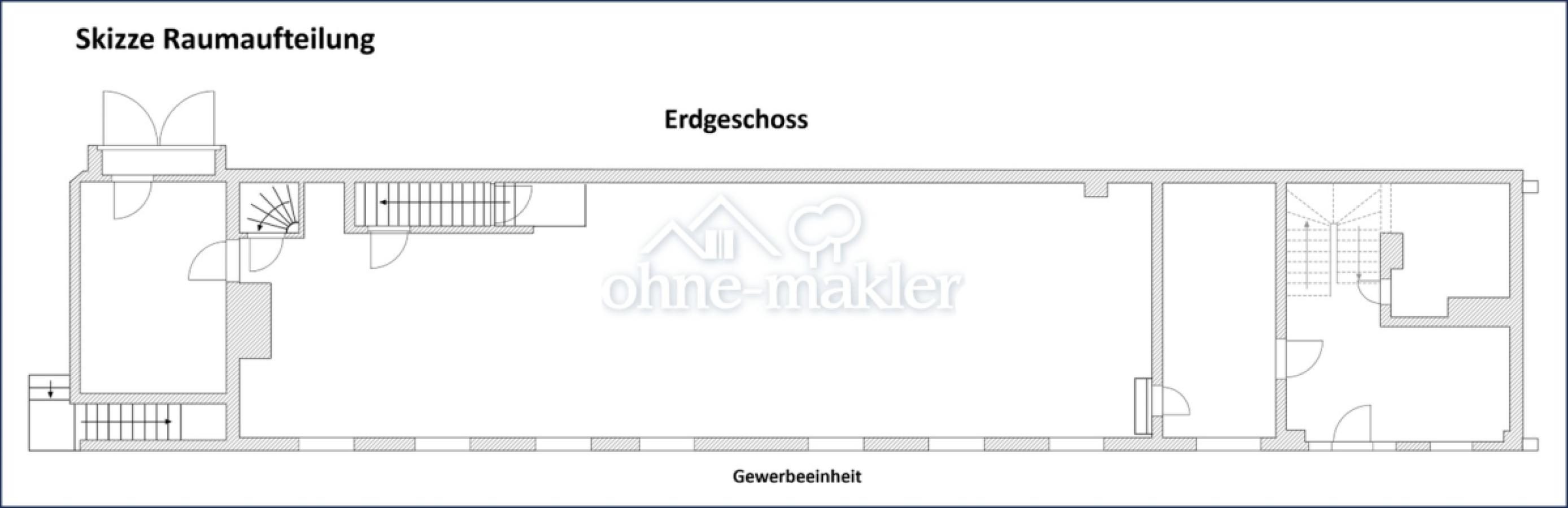Skizze Raumaufteilung EG