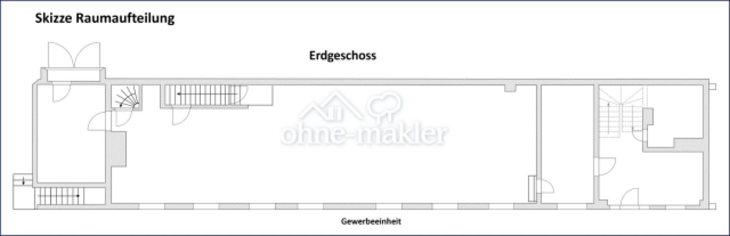 Skizze Raumaufteilung EG