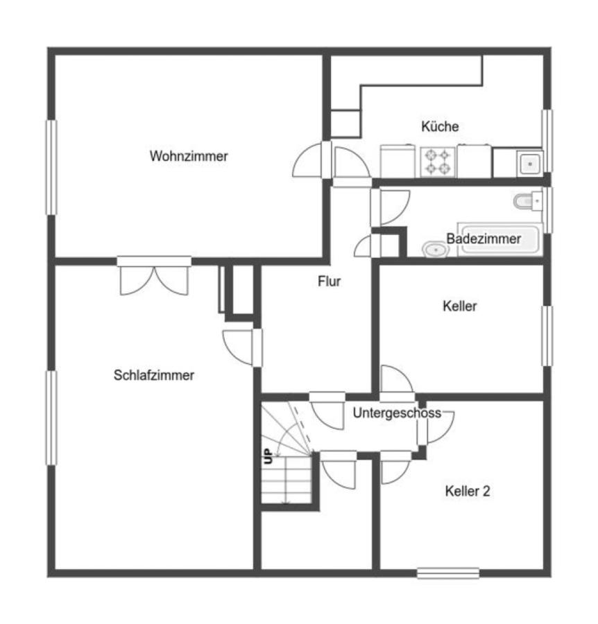 Grundriss Skizze UG 1