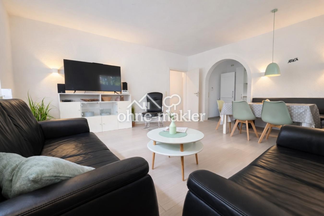 Bungalow Blick auf offene Küch