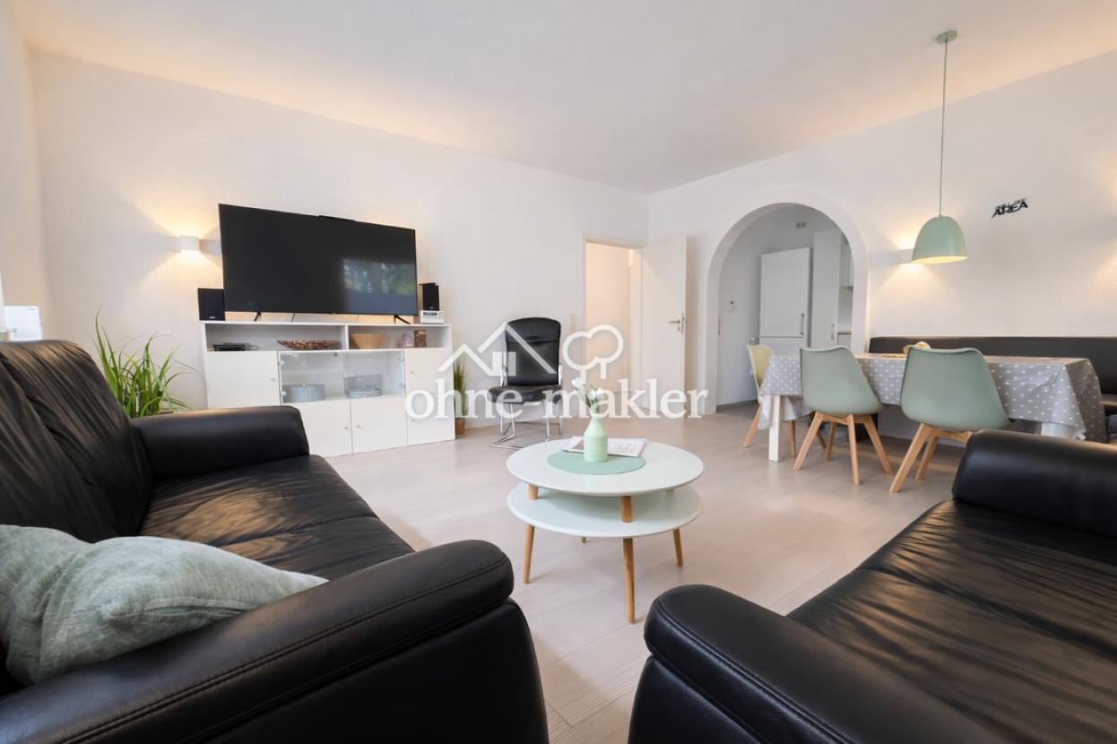 Bungalow Blick auf offene Küch