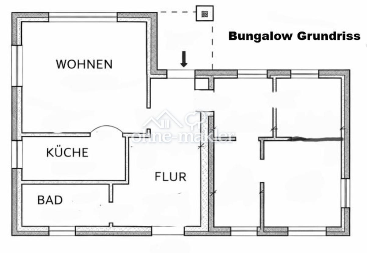 Bungalow Grundriss