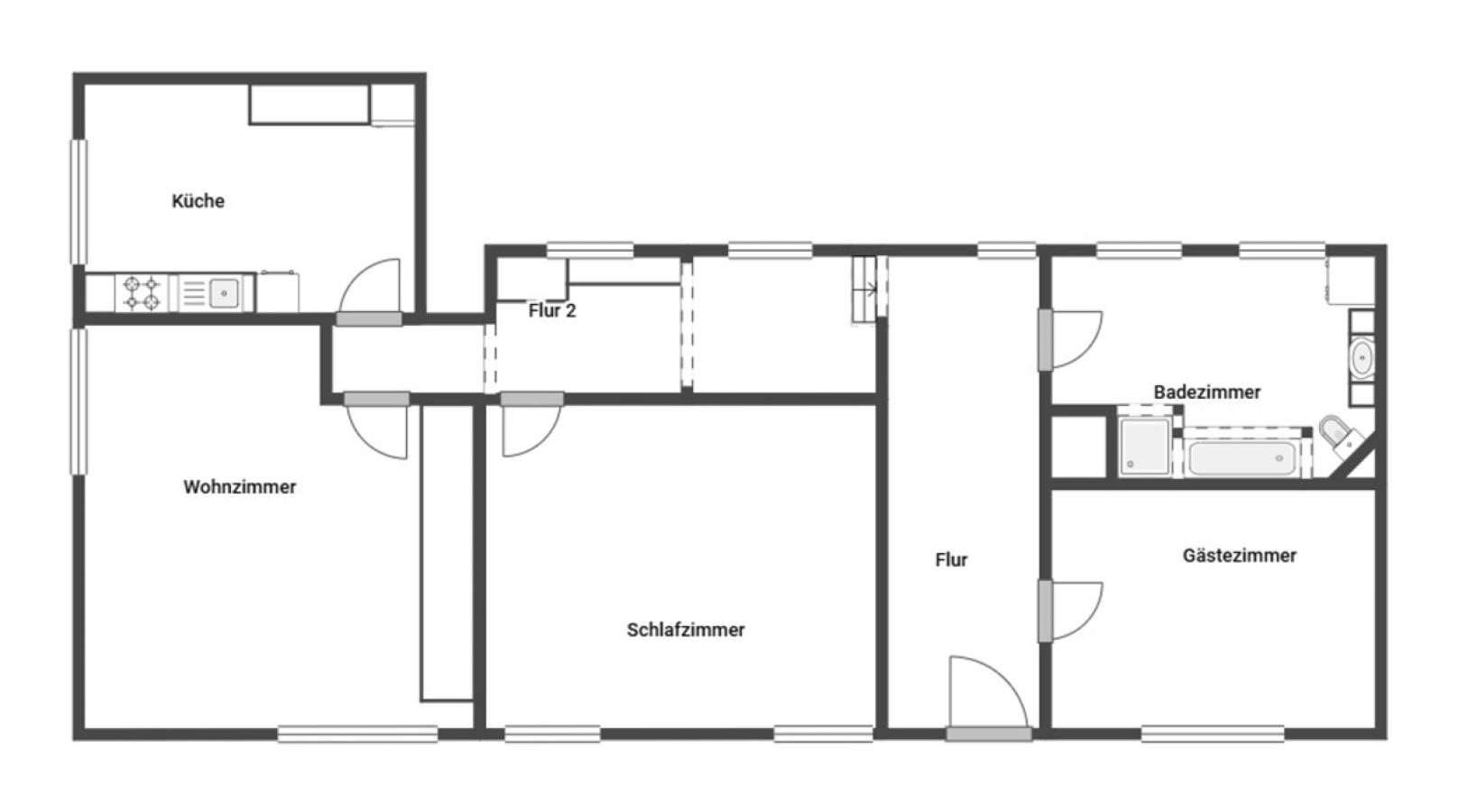 Grundriss Skizze