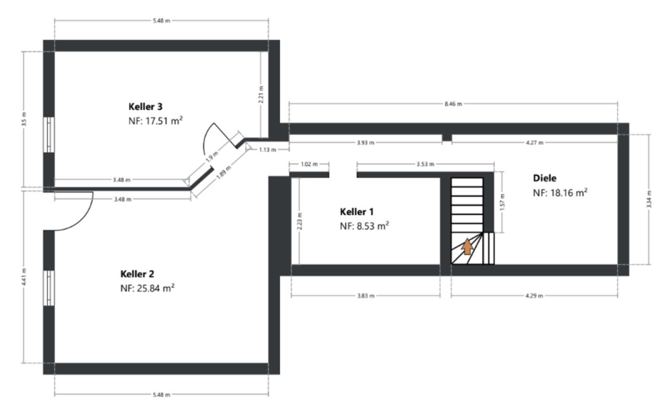 Grundriss Skizze UG